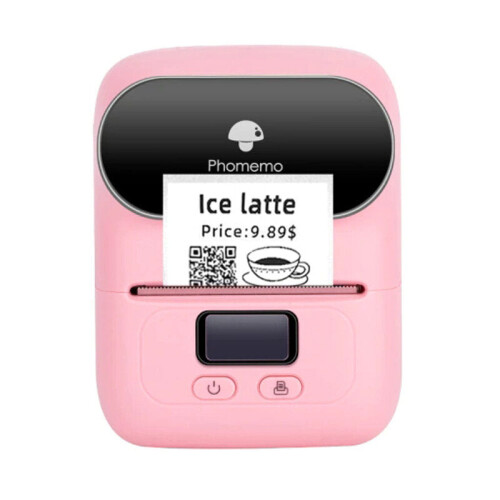 (Pink) Bluetooth 58mm Label Sticker Thermal Printer 2