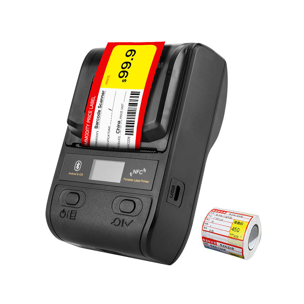 (Us Plug) Bluetooth Thermal Label Printer Mini Portable 58Mm Receipt Printer Small For Mobile Phone Ipad Android / Ios 9078193117653