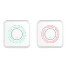 (Pink) Portable Photo Printer Mini Label Maker Thermal Printer