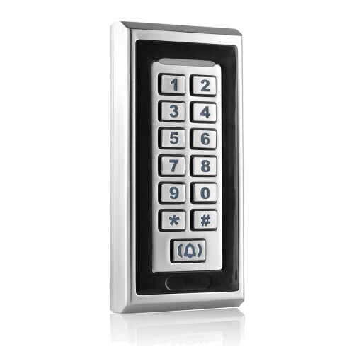 (Red Bronze) Metal Touch Access Controller ID Card Password Access Control System 2