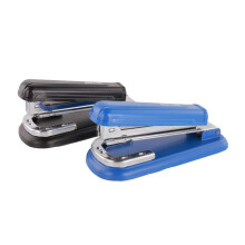 (Black) Rotatable Stapler Manual Paper Stapler Binding Machine Office School Supplies Student Stationery