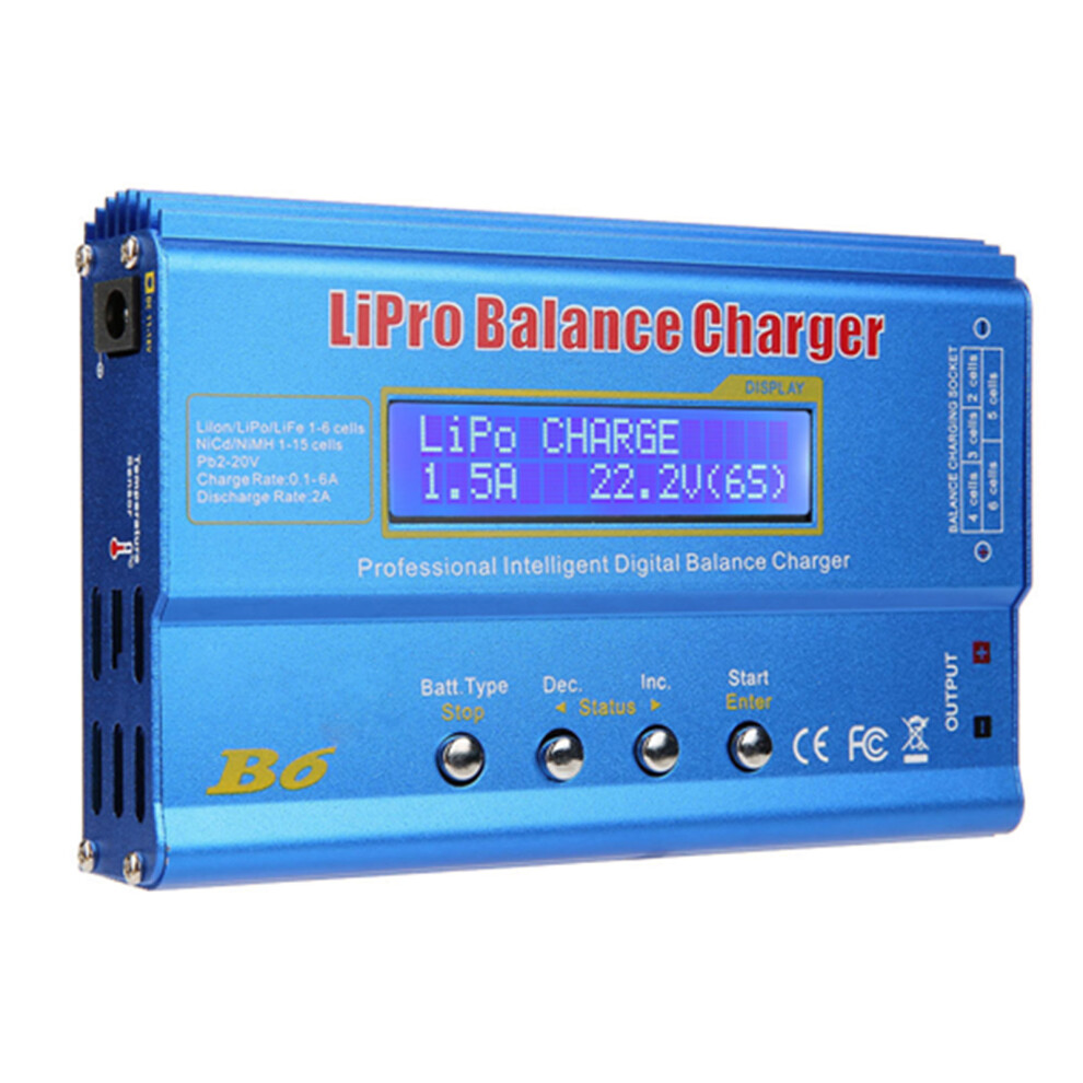 Advanced B6 80W Lcd Balance Charger For Lipo Nimh Li-Ion Cells 3361341147357