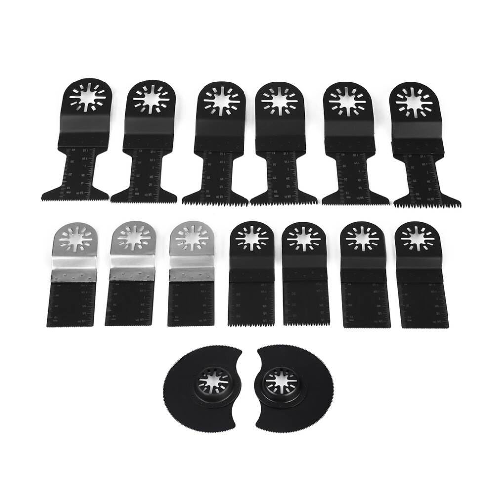 15Pcs Oscillating Cutting Saw Blade Set 34/44/88Mm Precision Multi-Tool Blades 4241341147757
