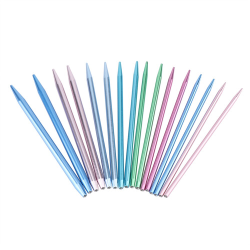 Premium Aluminum Circular Knitting Needles Interchangeable 3.0mm-8.0mm Silver