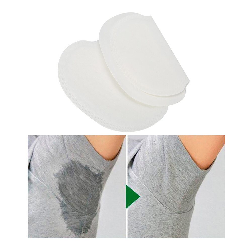 Disposable Cotton Underarm Sweat Pads 20pcs, 12x11 cm, Unisex