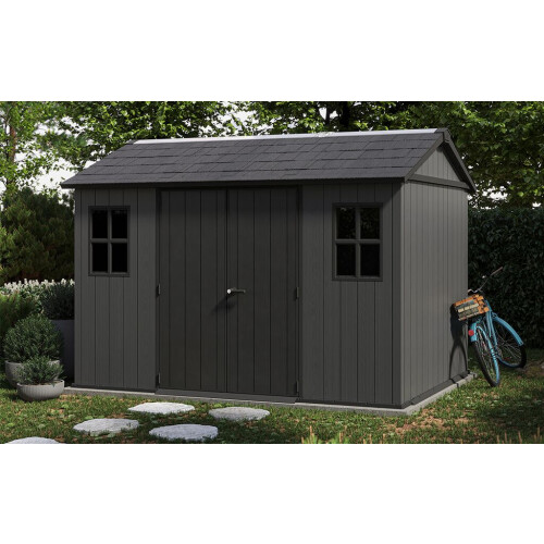 Keter Newton Plus Shed 11x7.5ft - Grey 2