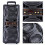 (Black) Portable Bluetooth Speaker System with Dual 6.5" Subwoofers, Wireless Connectivity, LED Lights, Microphone & Remote 8