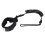 5mm Coiled Surfboard Leash 5ft - Black Ankle Cuff Unisex Design 1