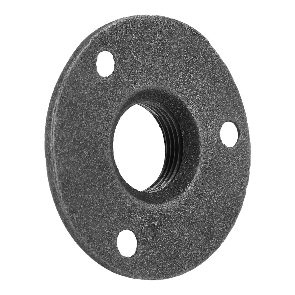 3/4" Dn20 Black Malleable Iron Flange Set Of 10 Antique Bsp Fittings 7891341151581