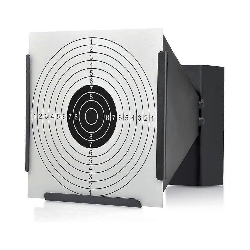 Target Holder 14 * 14cm + 100 Targets Air Rifle Pellet Trap Shooting Target