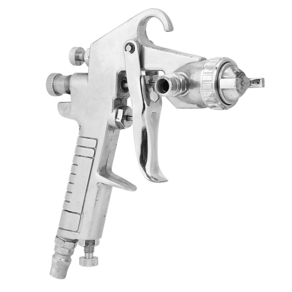 Mini 1.5Mm Nozzle Air Spray Gun 400Ml Aluminum Â Silver, Lightweight 4671341151759