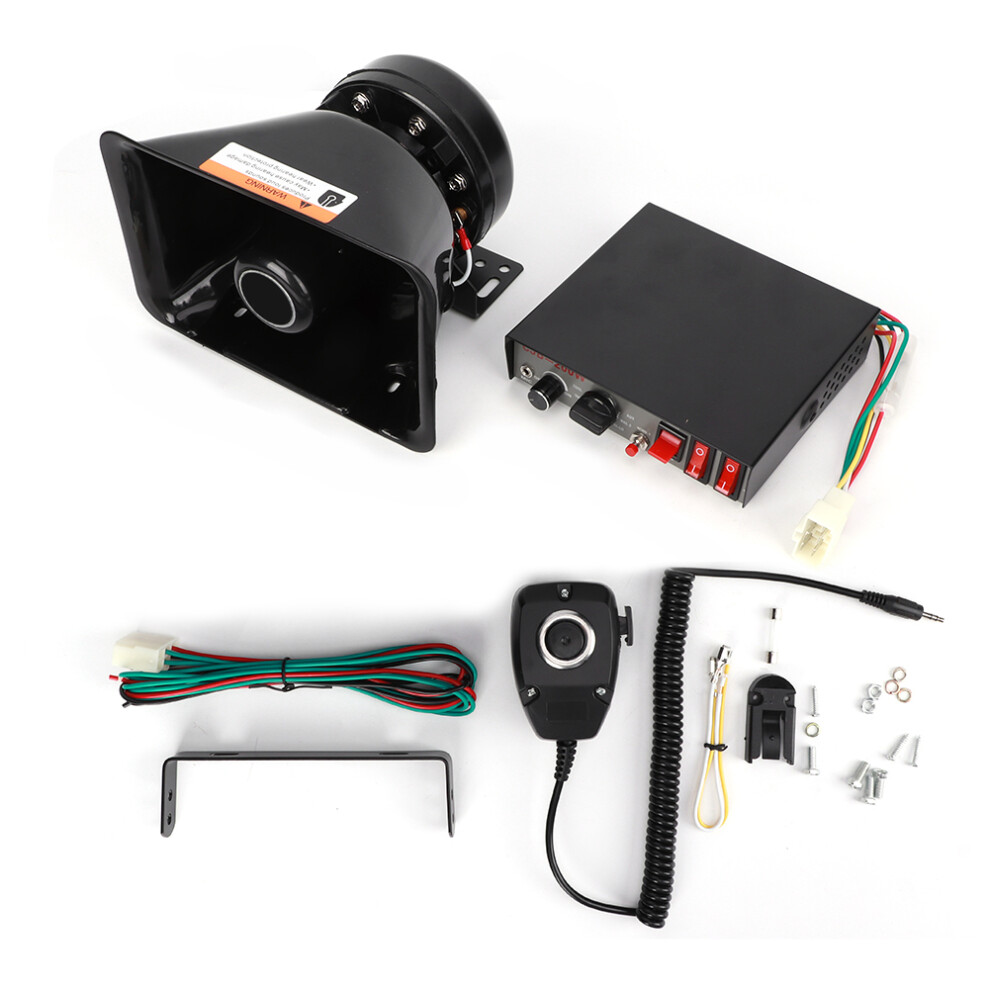 Loud Car Warning Alarm Fire Horn Kits 9 Sounds W/ 9121376652653