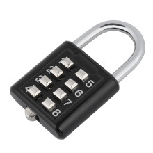 Durable 8 Digit Code Security Padlock for Travel Bags and Luggage