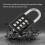 Durable 8 Digit Code Security Padlock for Travel Bags and Luggage 4