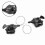 1 Pair Triple Speed Bicycle Gear Shift Derailleur 11