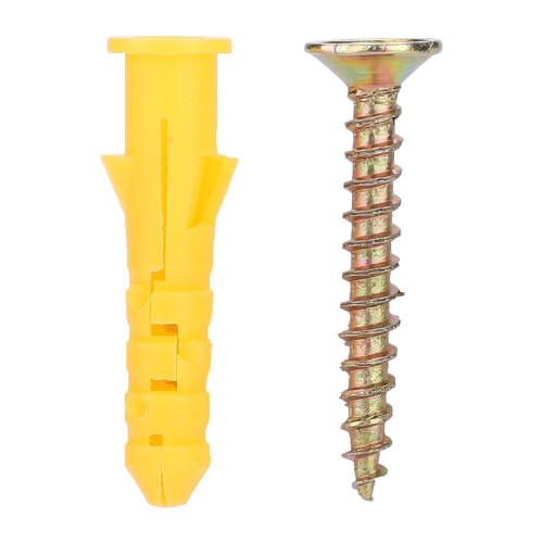 M6 M8 M10 Plastic Wall Plug and Screw Fixings Kit, 50 pcs 1