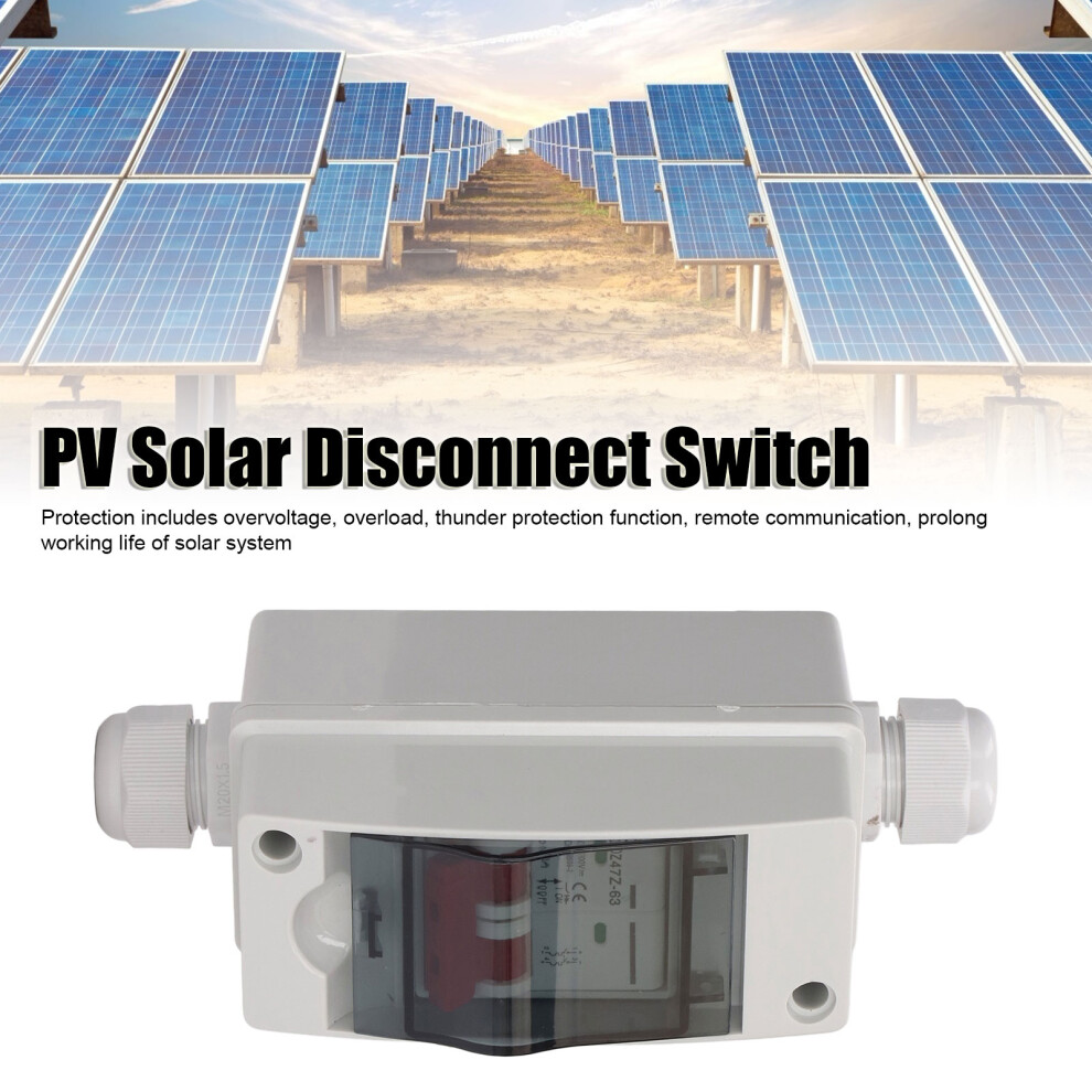 PV Solar Disconnect Switch Photovoltaic Circuit