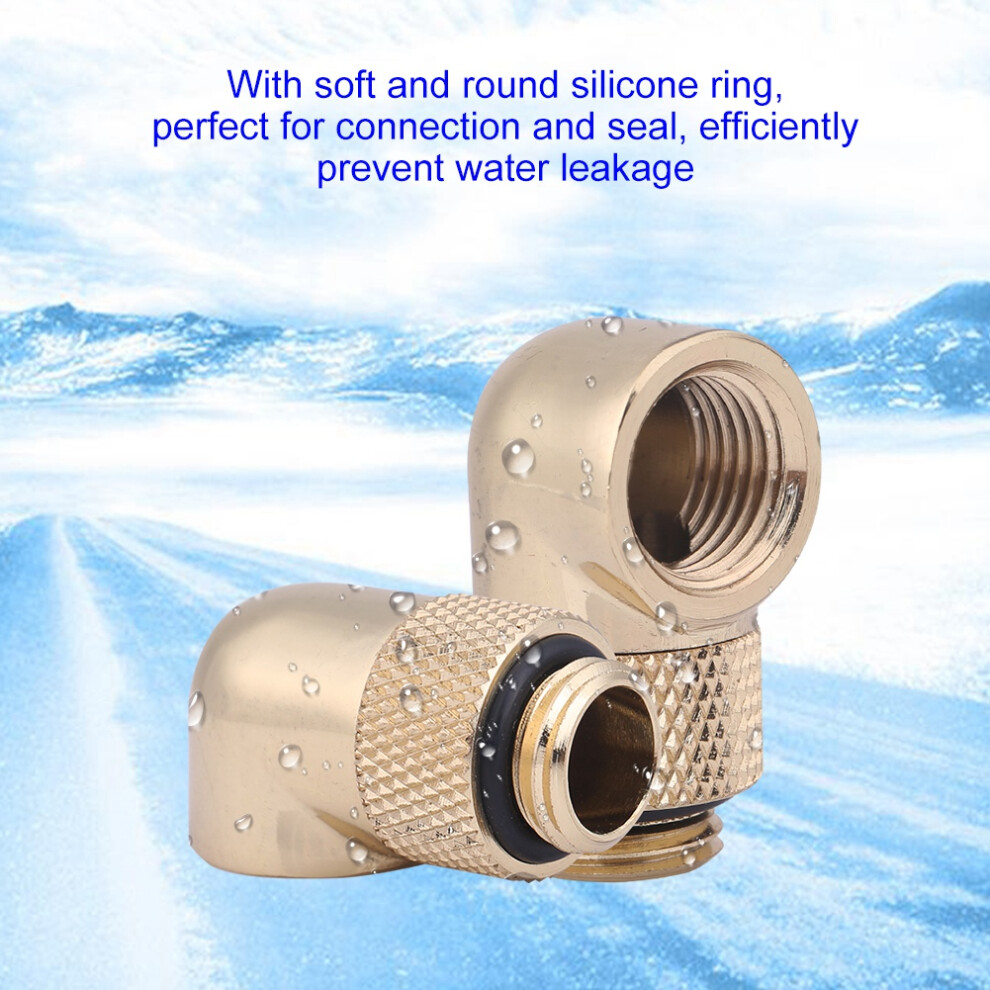 Tube Water Cooling Fitting G1/4 90 Elbow Connector 360 Rotation 8751341157282