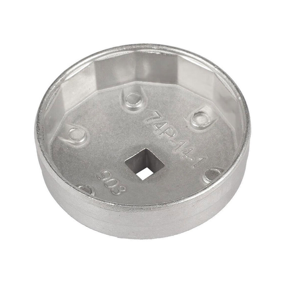74Mm 14-Flute Aluminum Oil Filter Wrench Socket, 7.4Cm Diameter 8061341158326