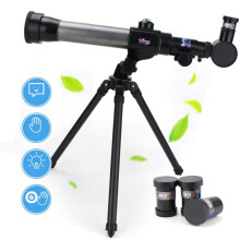 Refractor de 60 mm para niños, trípode, 43,5 x 22 x 8 cm