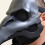 Pestdoktor-Maske Steampunk, eine Größe, schwarzes PVC 1