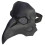Pestdoktor-Maske Steampunk, eine Größe, schwarzes PVC 7