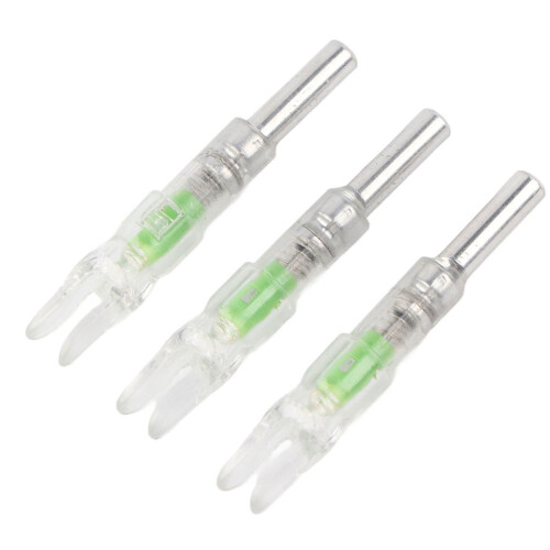 Green LED Nock for 6.2mm Arrows - Automatic Light Activation & Off Switch 2