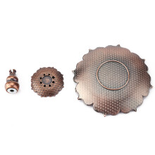 Copper Incense Censer Plate with Lotus Flower Pattern Incense Burner Holder