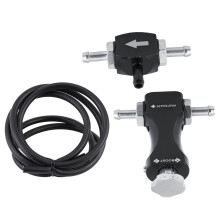 Adjustable Bilateral Turbo Tee Bleed Valve Manual Boost Controller Kit Black