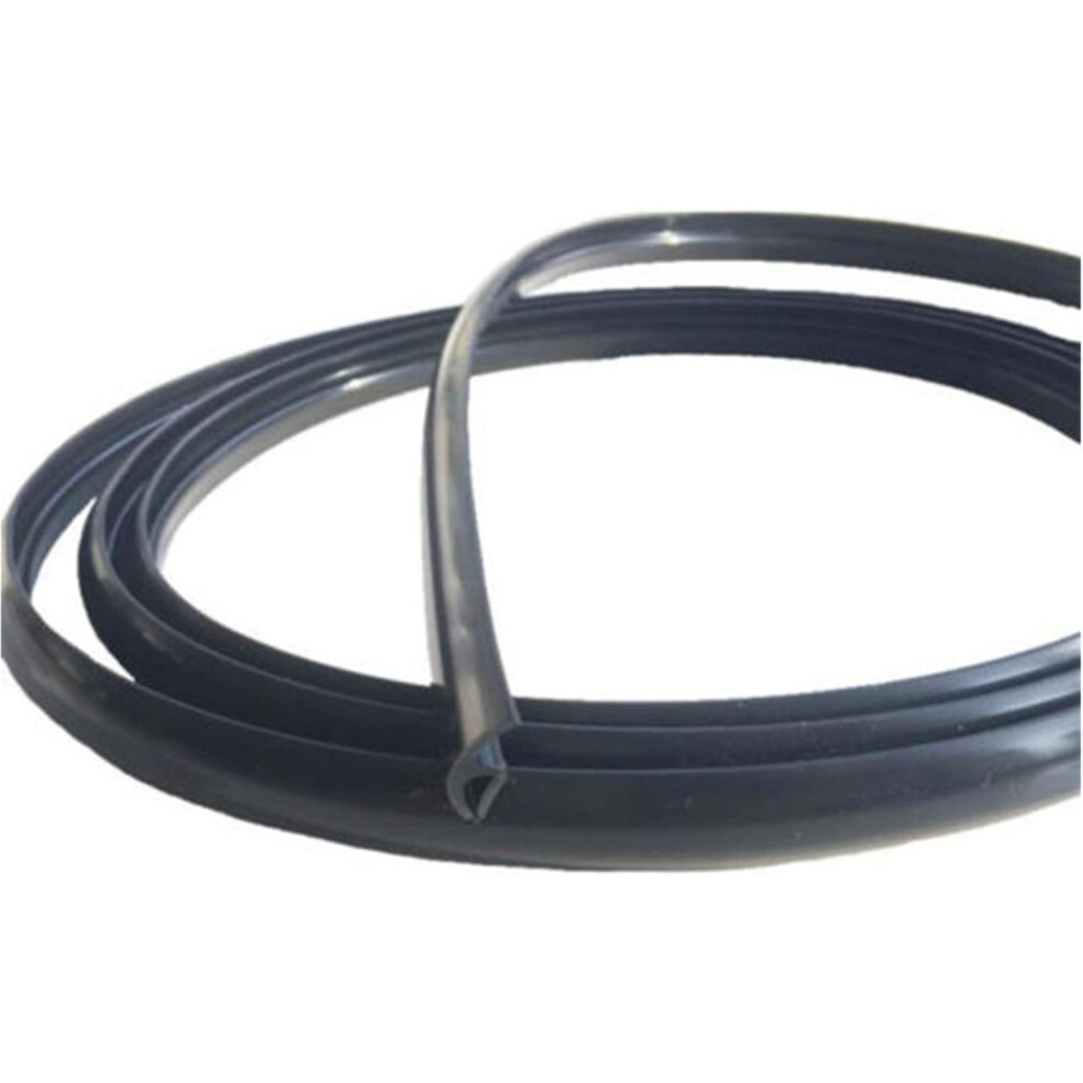 Flexible Gummy Rubber Sealant Strip, Universal Windshield Weatherstripping For Cars, 1.7M Long, Plastic Material Black 6276012457475