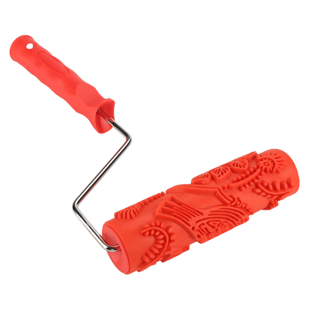 7In Rubber Embossing Texture Wall Printing Brush Relief Roller Tool Eg343t 8181341163394