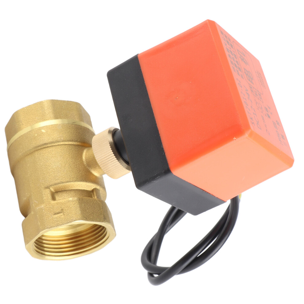 Dc 12-24V Motorized Brass Ball Valve Dn32 G1-1/4" 3 Wire 2 Way 7671341164954