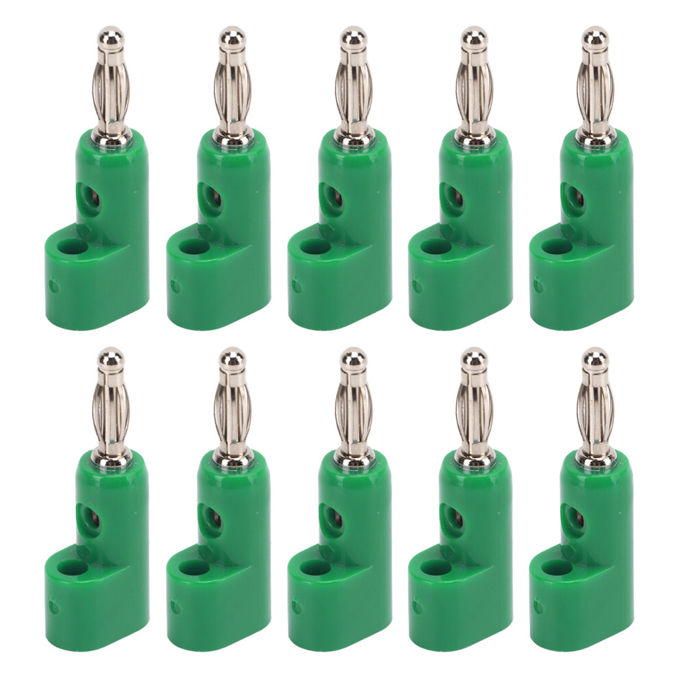 10Pcs 4Mm Stackable Banana Plug Connectors 9121376656217