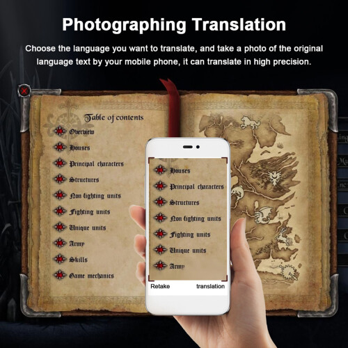 2.4G Bluetooth Multilingual Pocket Translator with Photo Feature