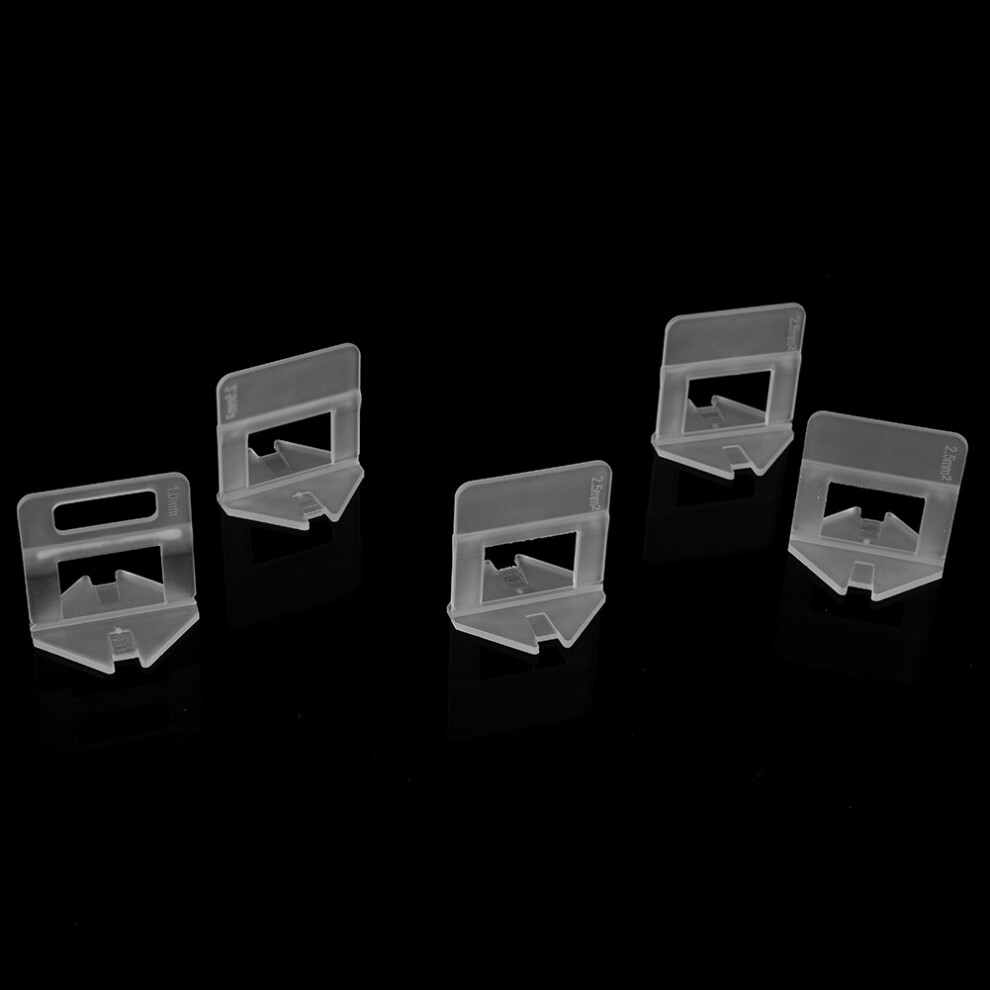 Disposable Plastic Tile Leveling Clips 100Pcs Wall & Floor Spacers 1.5Mm 3311341166063
