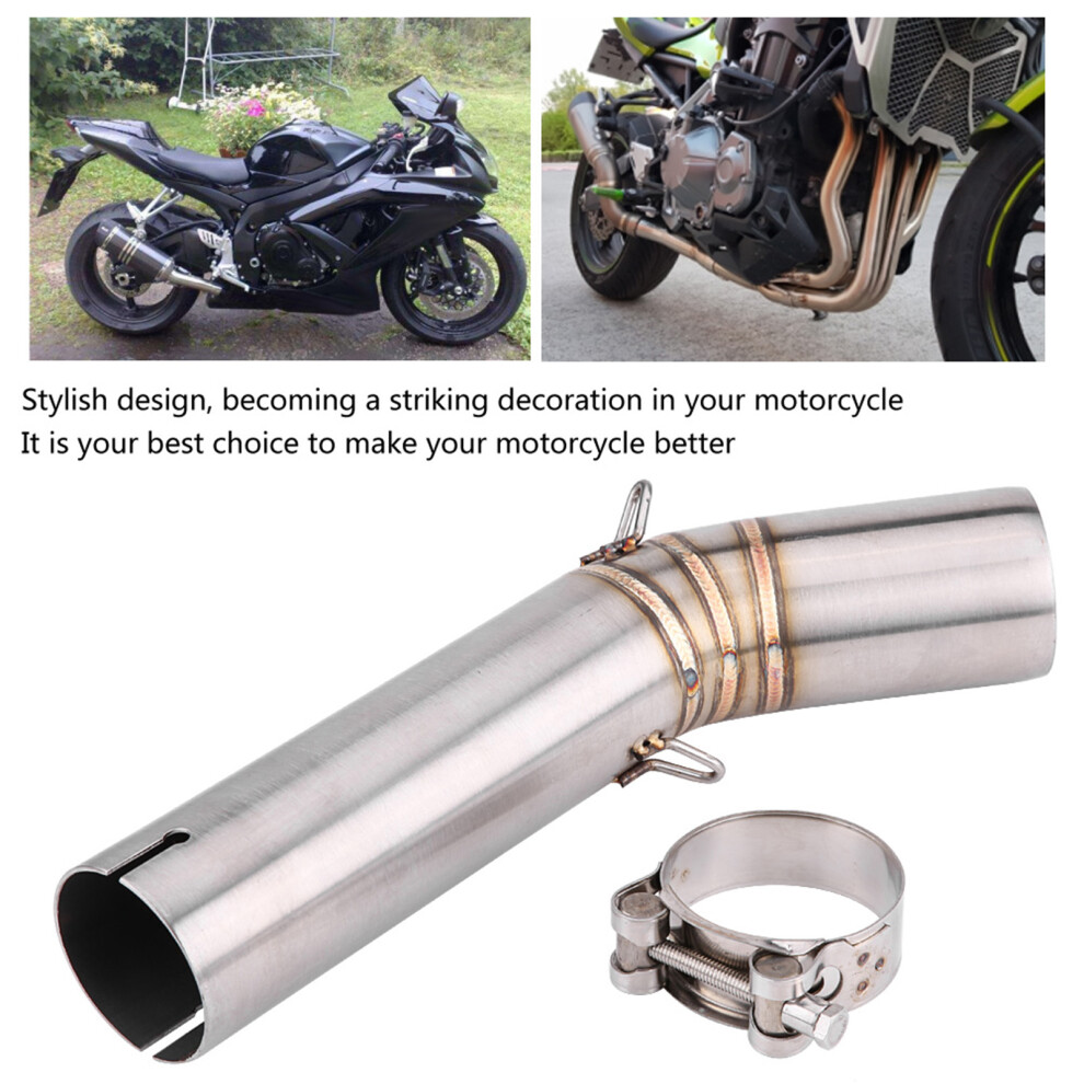 Motorcycle Exhaust Middle Pipe For Suzuki Gsx-R600/750 K6 51Mm Stainless Steel 9331341167062