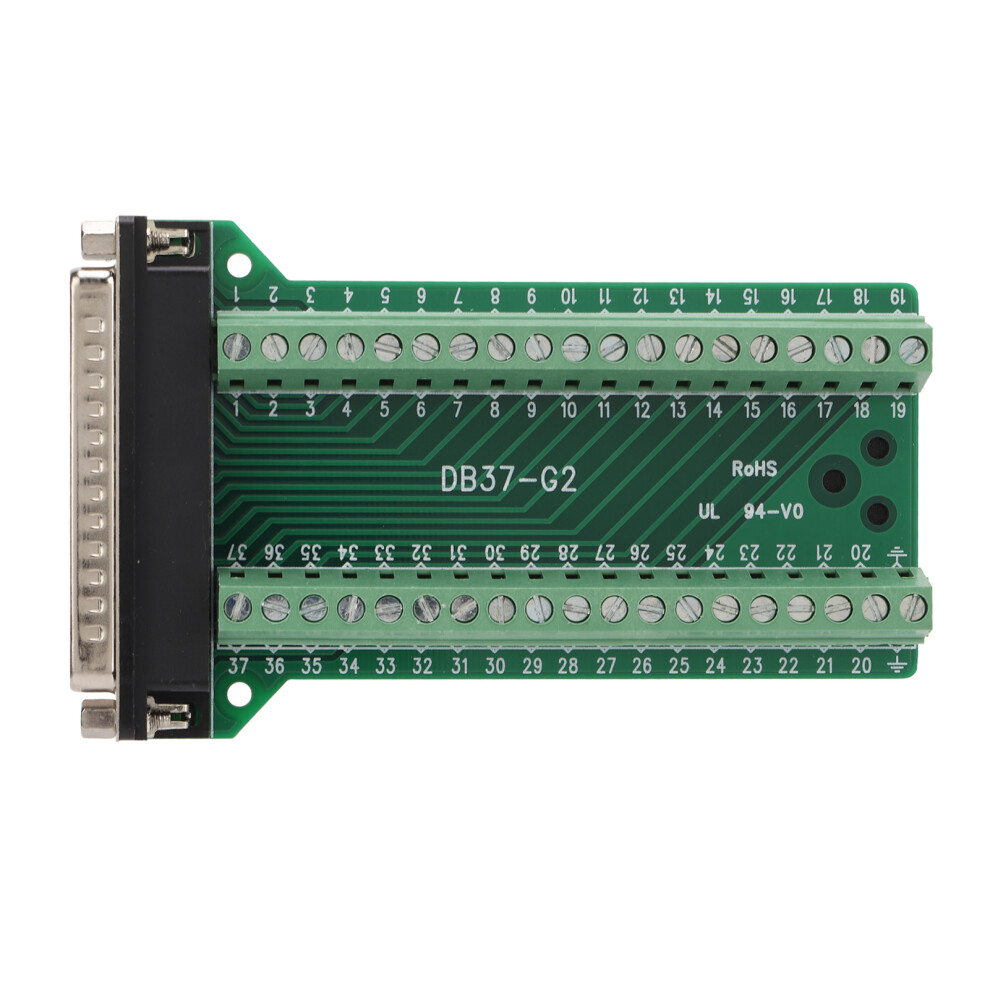 Db37 Breakout Connector Terminal Board Straight 9121376656712