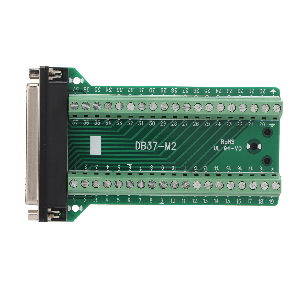 Db37 Breakout Connector Terminal Board Straight 9121376656743