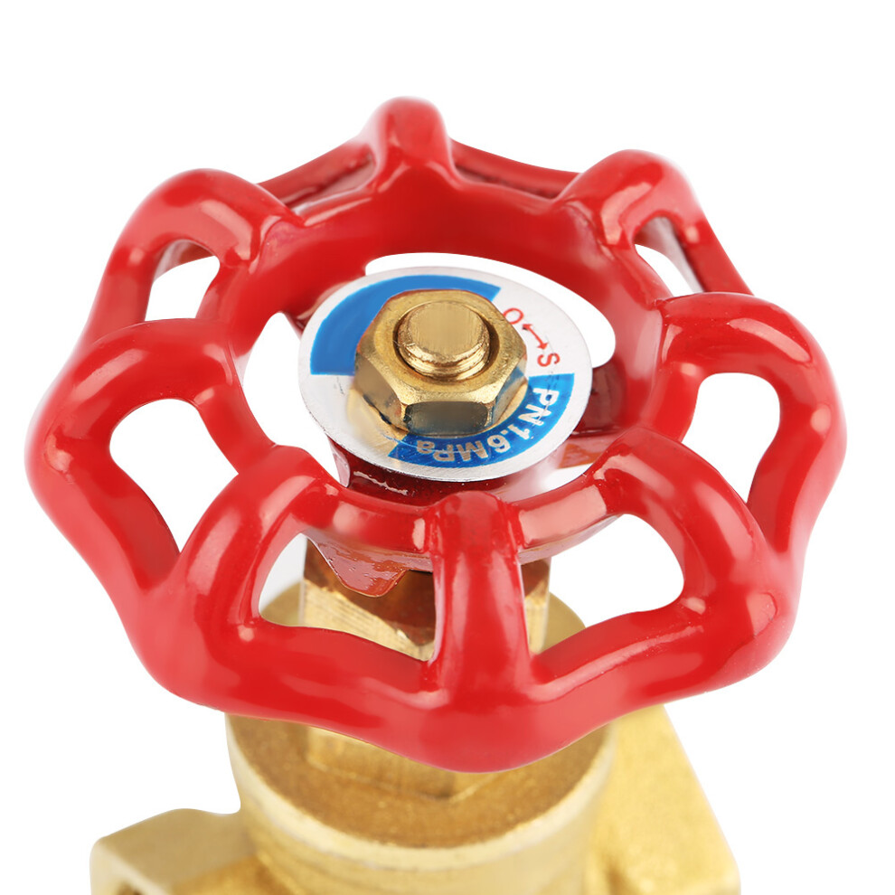 Dn15 Brass Sluice Valve G1/2 Bspp Rotary Gate Valve 232Psi For Water Oil Gas 4981341167316