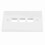 HDMI Wandplatten-Panel mit 3 Kabeln – ABS flamehemmend, 72115 mm 3