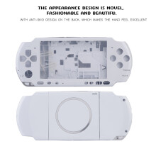 Premium White Housing Case for PSP 3006 - Anti-Slip & Transparent