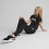 Puma Puma Squad Graphic T-paita tytöille - musta 4