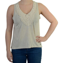 Tee Shirt Pepe Jeans Lolas Ecru - Gris
