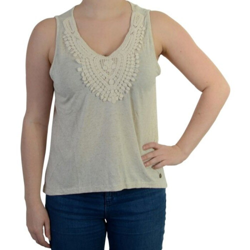 Pepe Jeans Tee Shirt Pepe Jeans Lolas Ecru - Gris