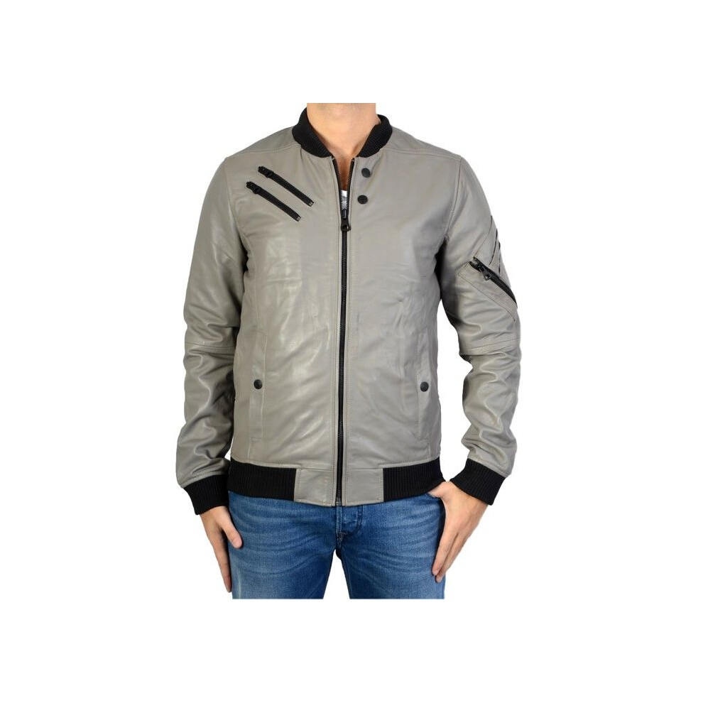 Blouson Redskins Cuir Costa Palerme - Grigio