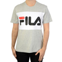 Tee-Shirt Fila Men Day Tee - Light Grey Mel Bros-Bright White