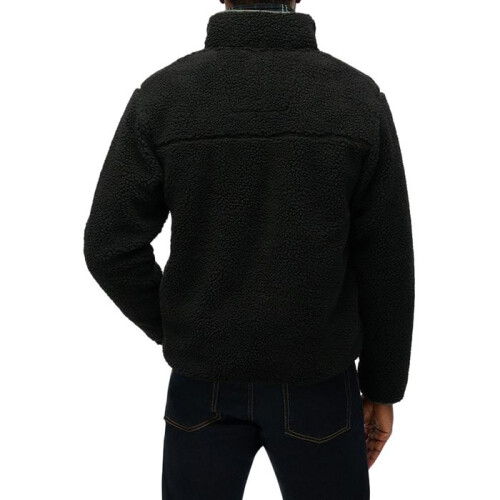 Superdry Felpa Superdry Vintage Retro con Zip Completa - Nero 1