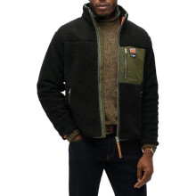 Veste Superdry Vintage Retro Full Zip Fleece - Noir
