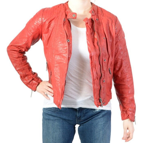 Pepe Jeans Blouson Cuir Pepe Jeans Rocky - Rouge 2