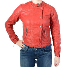 Blouson Cuir Pepe Jeans Rocky - Rouge